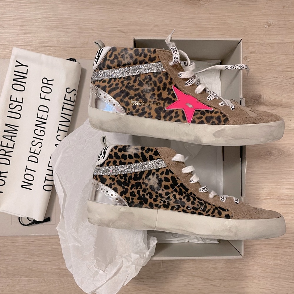 COPY - GOLDEN GOOSE LEOPARD MID STAR, SZ 39